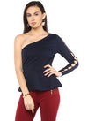 One-Shoulder Peplum Top