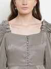 Adriana Beaded Collar Full Sleeve Shirt