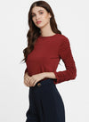 Alison Ruched Sleeve T Shirt