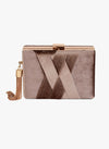 Gianna Copper Velvet Clutch