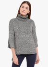 Fair Maiden Hi Neck Boxy Fit Sweater