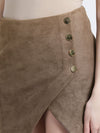 Caroline Fitted Wrap Mini Skirt