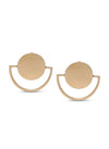 Gold Semi-Circular Earrings