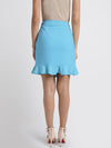 Asymmetric Mini Skirt With Ruffles