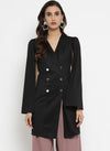 Jacket Dress With Power Shoulder