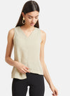 Asymmetric Front Sleeveless Top