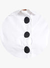 Black Button Cut Sleeve Shirt