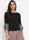 Flared Leopard Print Top