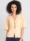 Short Flared Sleeve Shirt