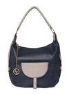 Two Tone Pocket Designed Shoulder Bag