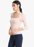 Striped Kitted Lurex Full Sleeves Top
