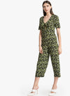 Polka Dot Snake Print Jumpsuit