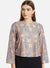 Flared Sleeve Lace Top