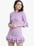 Lilac Stretch Ruffle Dress