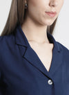 Full Sleeves Top With Button Detailind And Tie Up