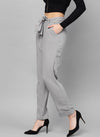 Grey Color Fiited Trouser