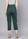 Green Colored Loose Fit Trouser