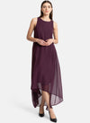 Asymetric Hem Maxi Dress