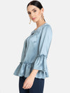 Ruffle Peplum Cape