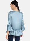 Ruffle Peplum Cape