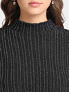 Lurex High Neck Pullover