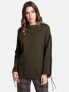 Fold Over Neck Pullover