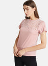 Top With Lace Insert