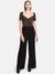 Jumpsuit With Flared Pants And Jersey Top