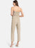 Sequin Bustier Jumpsuit With Smocking At The Back