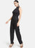 Solid Jumpsuit With Metal Chain Tape