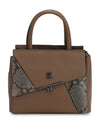 Snake Print Satchel Bag