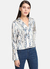 Rope & Chain Printed Cuban Collar Shirt