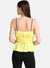 Sleeveless Strap Top With Elasticated Waist.