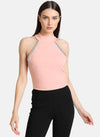 Jersey Halter-Neck Crop Top