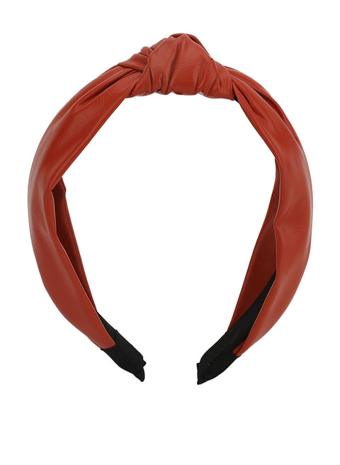Faux Leather Thin Hairband