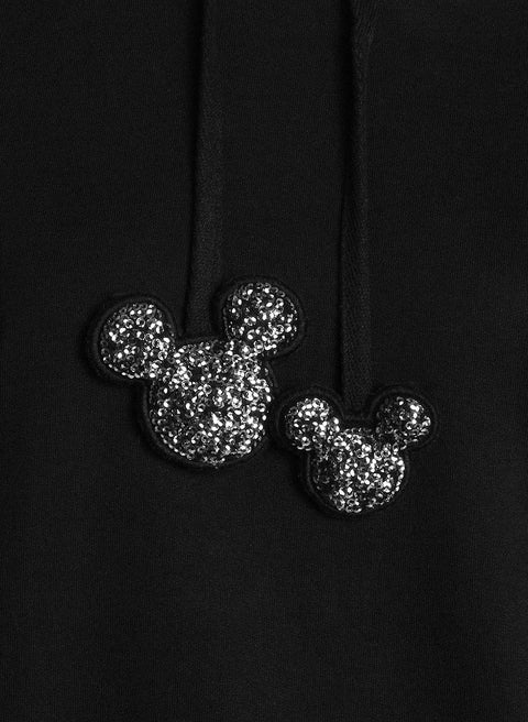 Disney Mickey Mouse Sequin Drawstring Hoodie