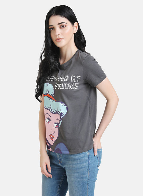 Cinderella Disney Printed Slogan T-Shirt