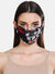 Floral Printed 2 Layer Face Mask With Front Pleats Detail