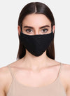 Basic Black Quilted 3 Layer Face Mask