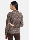 Embellished Animal Print Shirt