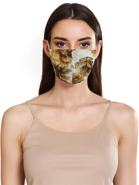 Floral Lace Layered Face Mask