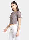 Textured Knit Puff Sleeves Top