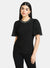 Pleated Sleeve Top With Embellished Neckline