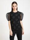 Mickey Studded Organza Top