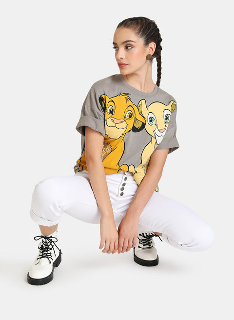 Lion King Printed Sequin Tee