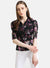 Printed Lace Shirt With Peplum
