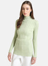 Textured Pullover With Scallop Neck