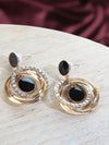 Black Enamel Drop Earrings