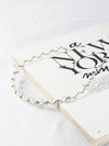 Silver Metal Hairband With Pearls