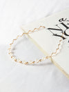 Gold Metal Hairband With Pearls